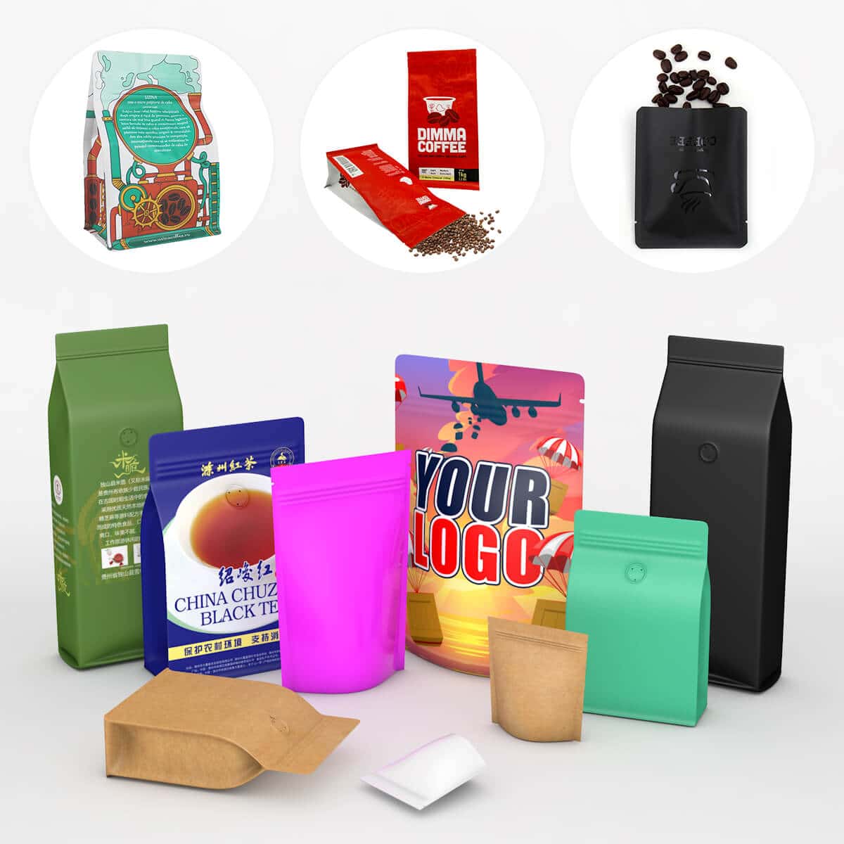 China Professional Printed Coffee Bags Manufacturer Mylarbagcustom