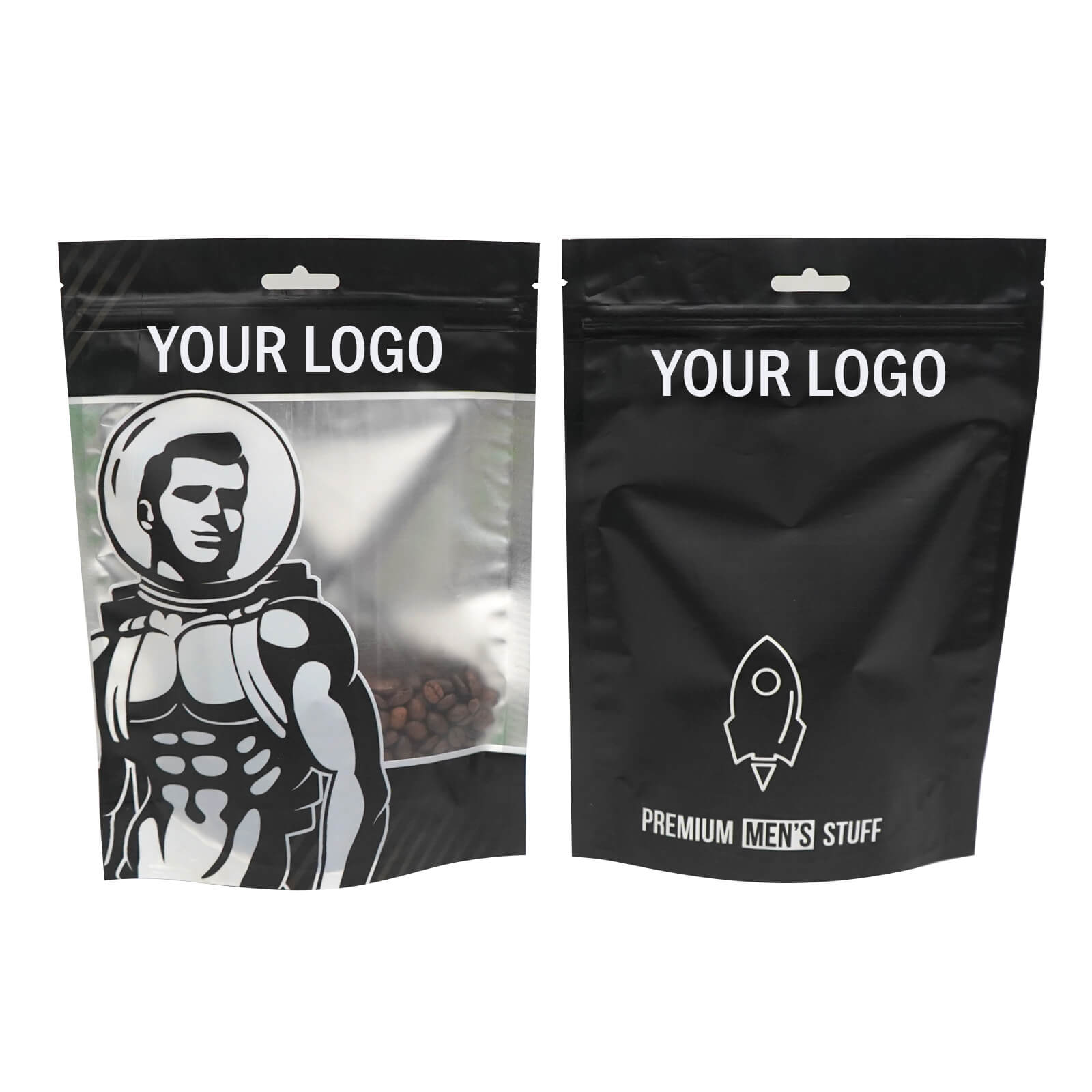 thumbnail image 2 of 100 Pack Smell Proof Mylar Bags – 6x9x3 Stand Up, 4 Mil, Leak Proof, Food Grade (Black) 2 of 6