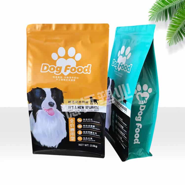 Is the printing on the outside of a pet food bag safe?